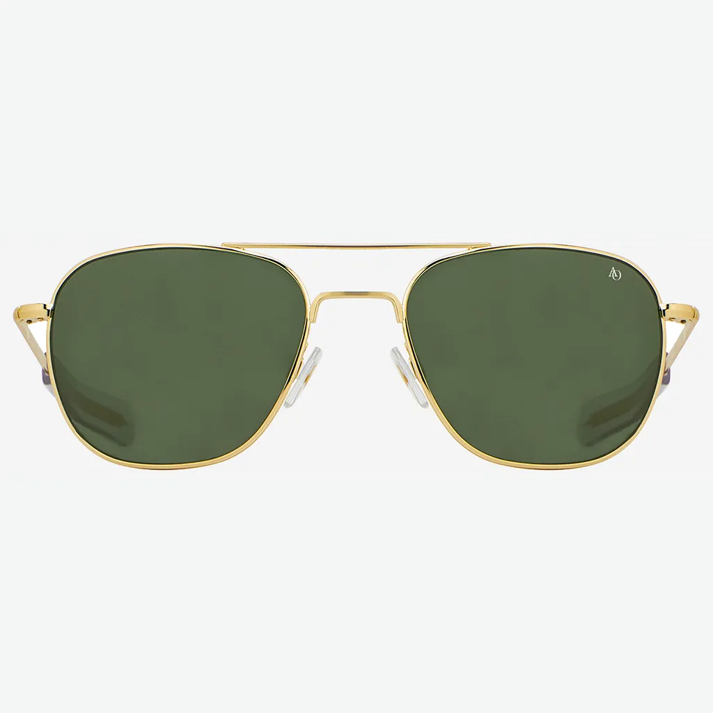 Original Pilot - Gold/Green Glass Polarized sold by Cave and Post
