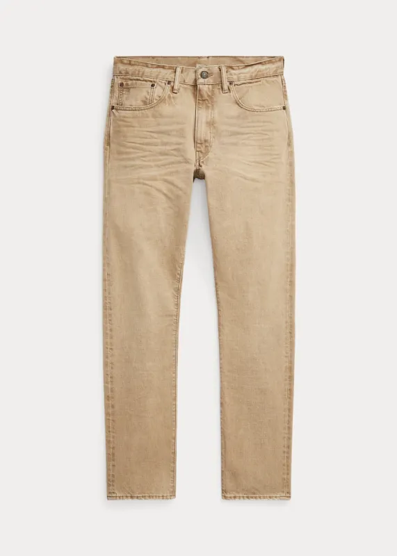 RRL High Slim Fit Tan Jean sold by Cave and Post