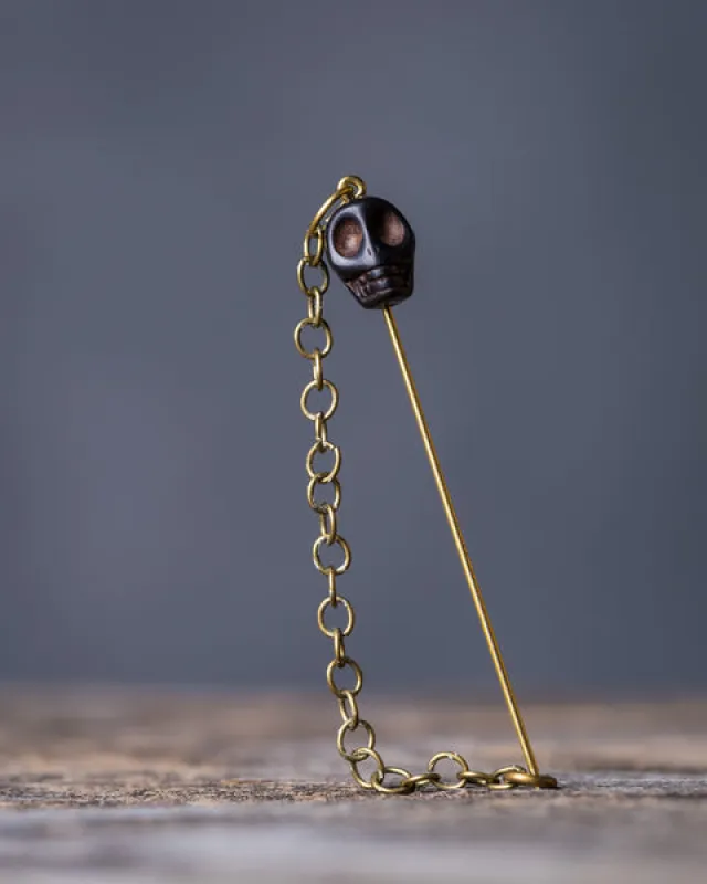 Stone Voodoo Hat Pin - Black made by Big D Speed Shop
