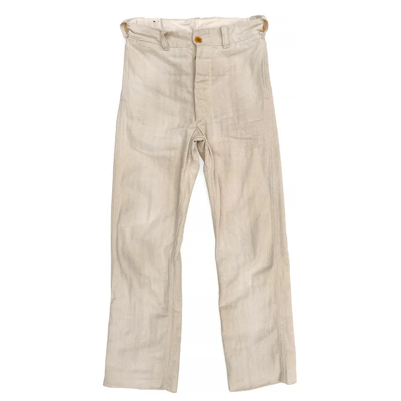 SPORTSMAN CHINOS - IVORY HBT sold by Cave and Post