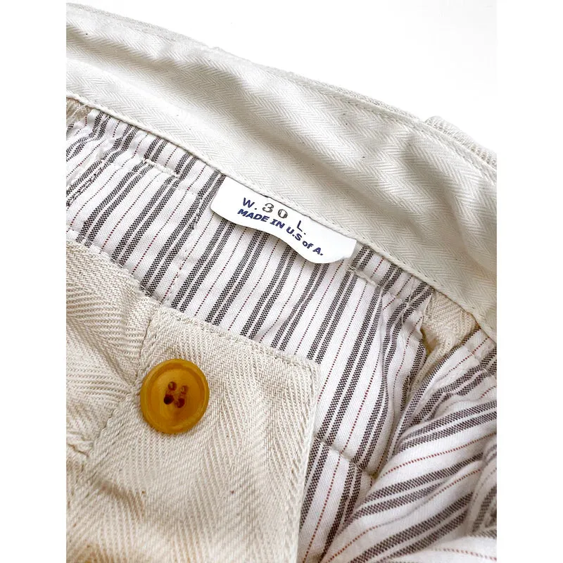 SPORTSMAN CHINOS - IVORY HBT sold by Cave and Post product image thumbnail 4