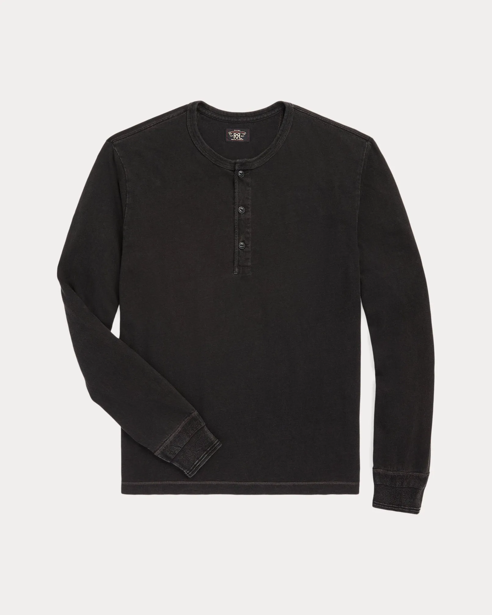 RRL Indigo Jersey Henley Shirt | Parallel