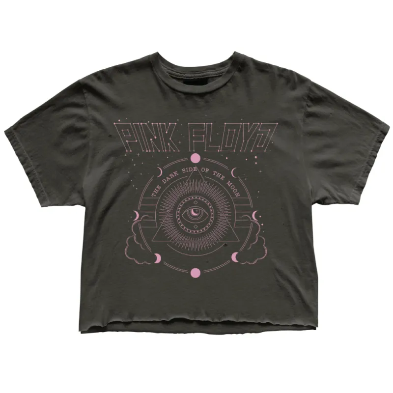 Pink Floyd Black Label Cropped Tee sold by Cave and Post