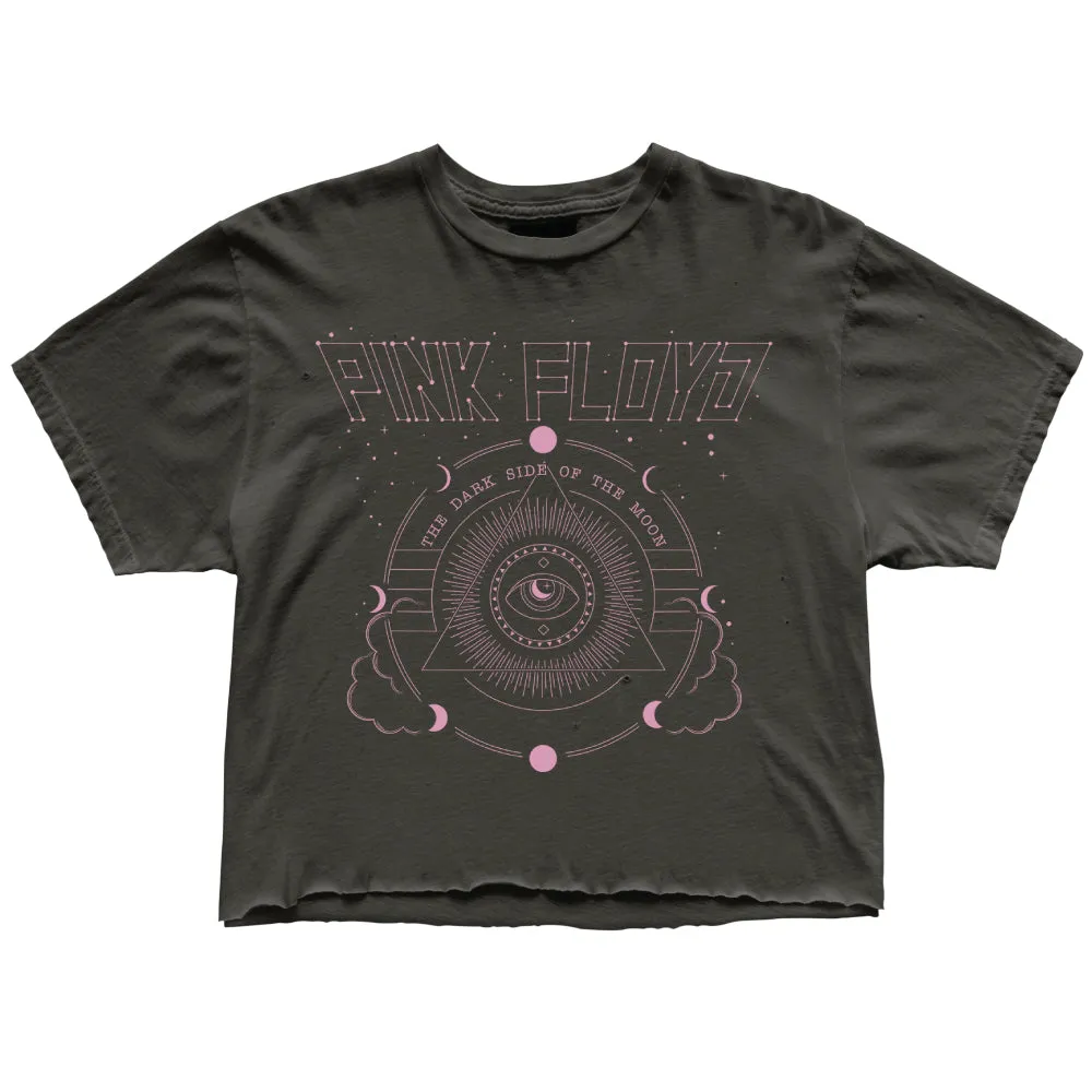 Pink Floyd Black Label Cropped Tee sold by Cave and Post