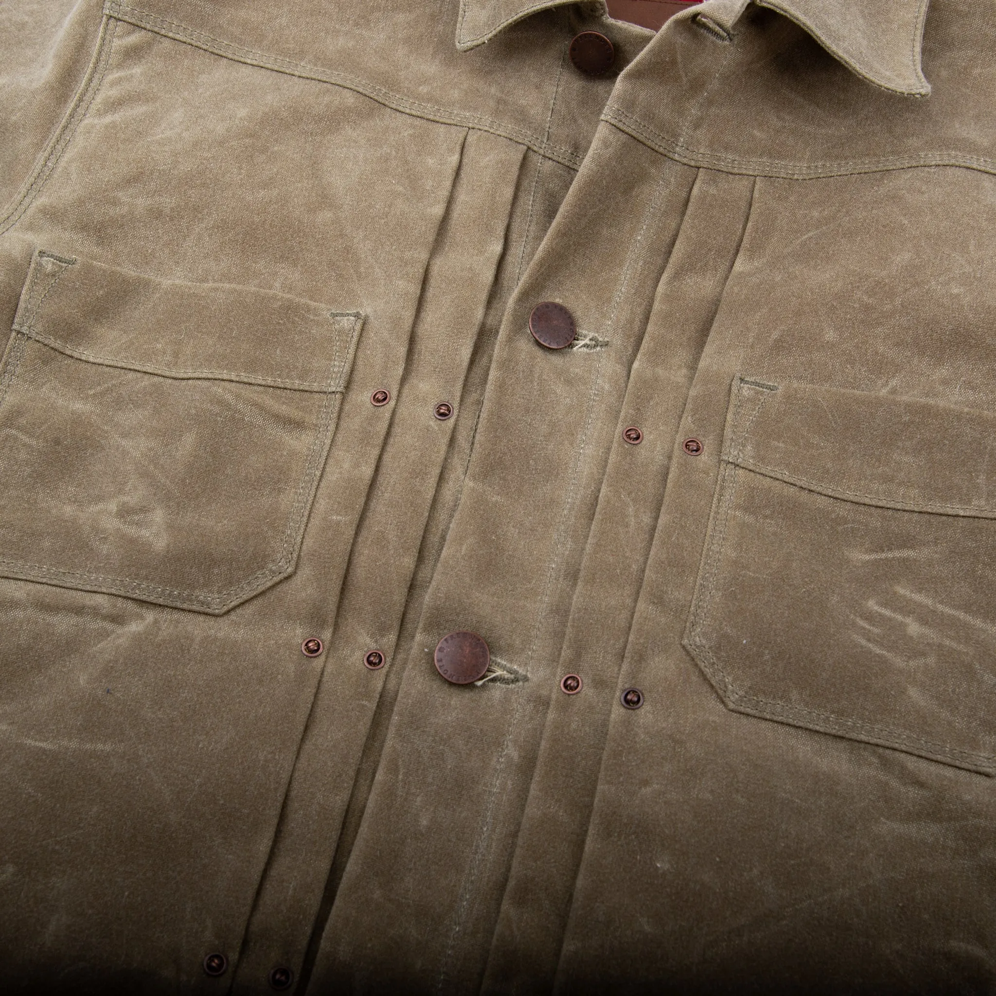 Riders Jacket Waxed Canvas Tobacco sold by Cave and Post product image thumbnail 4