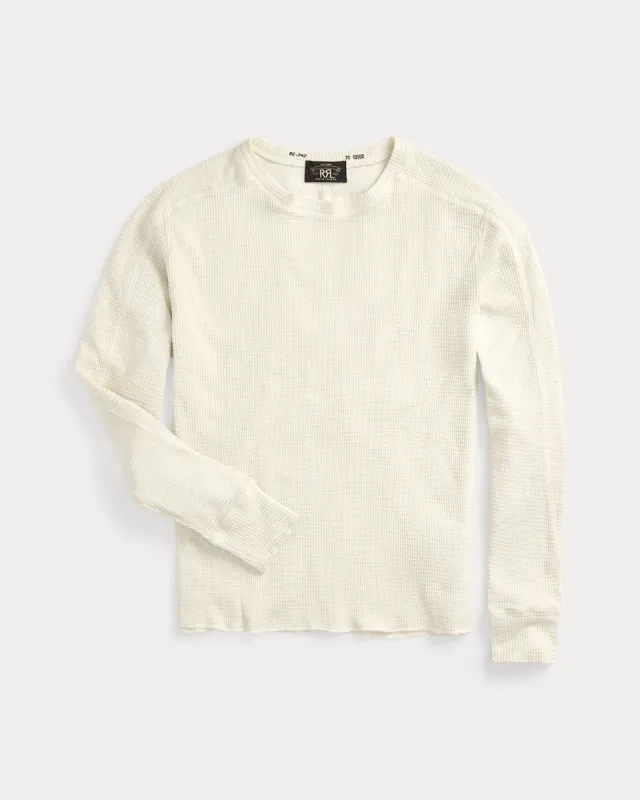 RRL Textured Crewneck - Paper White sold by Cave and Post