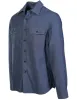 Schott NYC Cotton Shirts in Indigo - Herringbone sold by Cave and Post