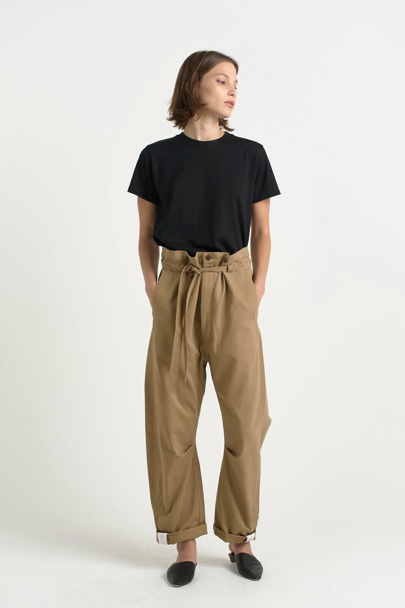 The Everything Pant in Chestnut sold by Jamie Haller