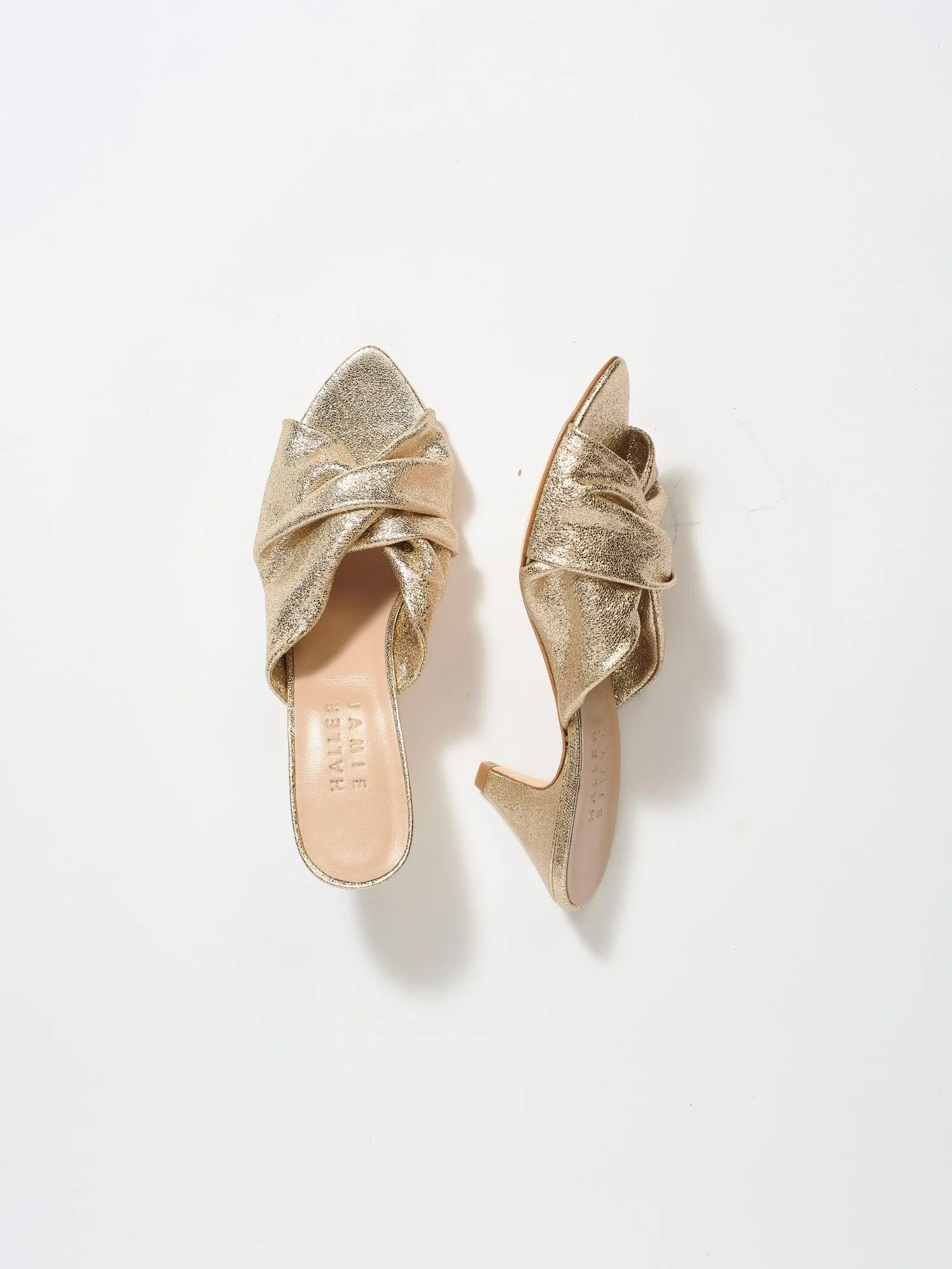 The Knot Heel in Gold Dust sold by Jamie Haller product image thumbnail 4