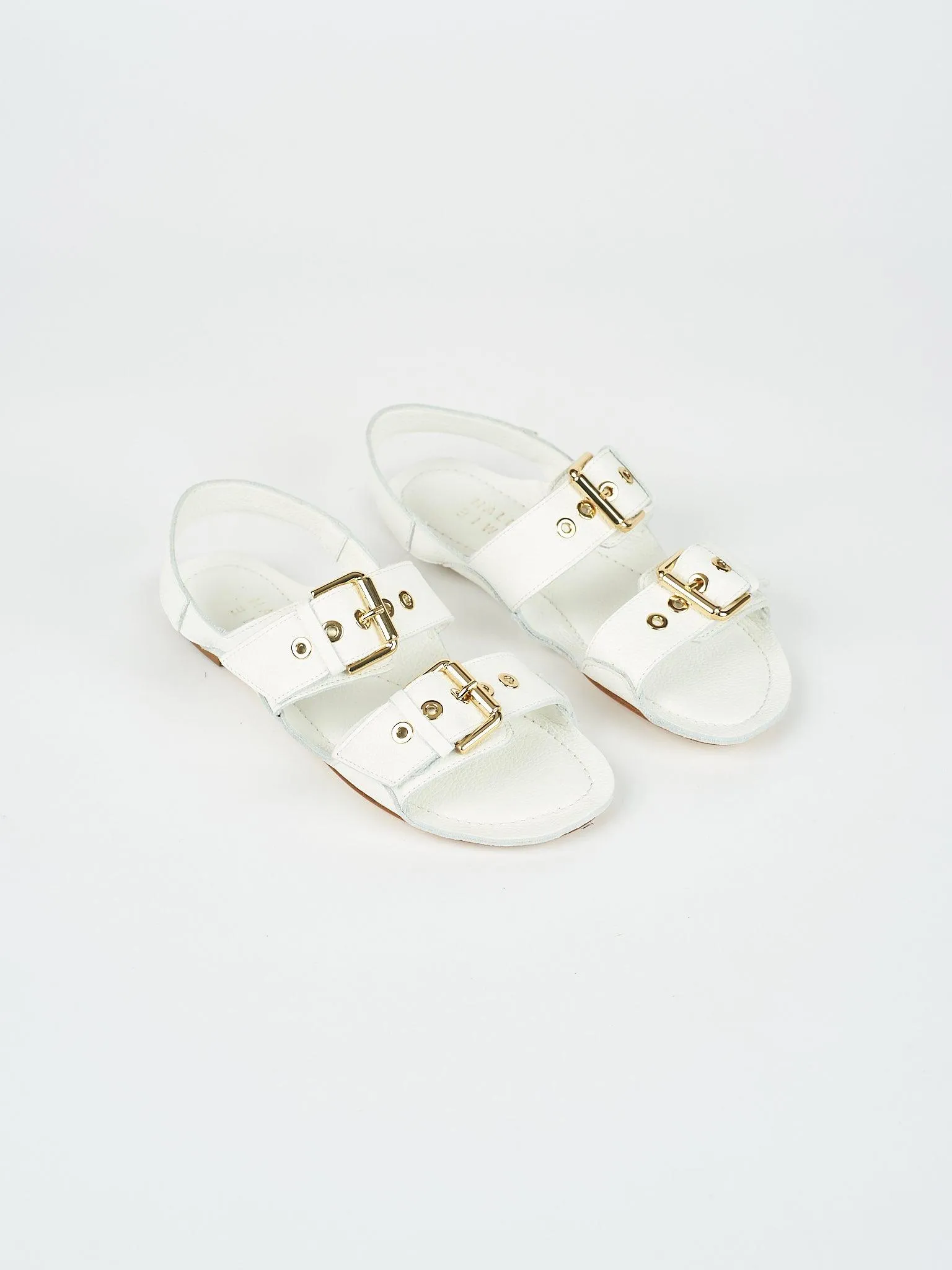 The Double Buckle Sandal in White sold by Jamie Haller product image thumbnail 5