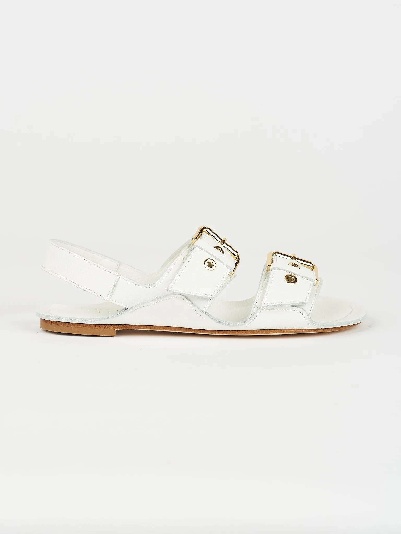 The Double Buckle Sandal in White sold by Jamie Haller product image thumbnail 4