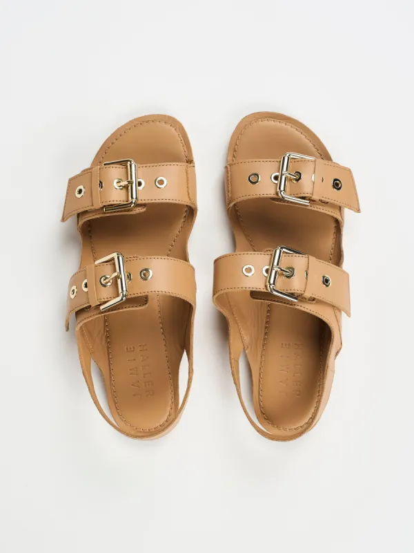 The Double Buckle Sandal in Bare sold by Jamie Haller
