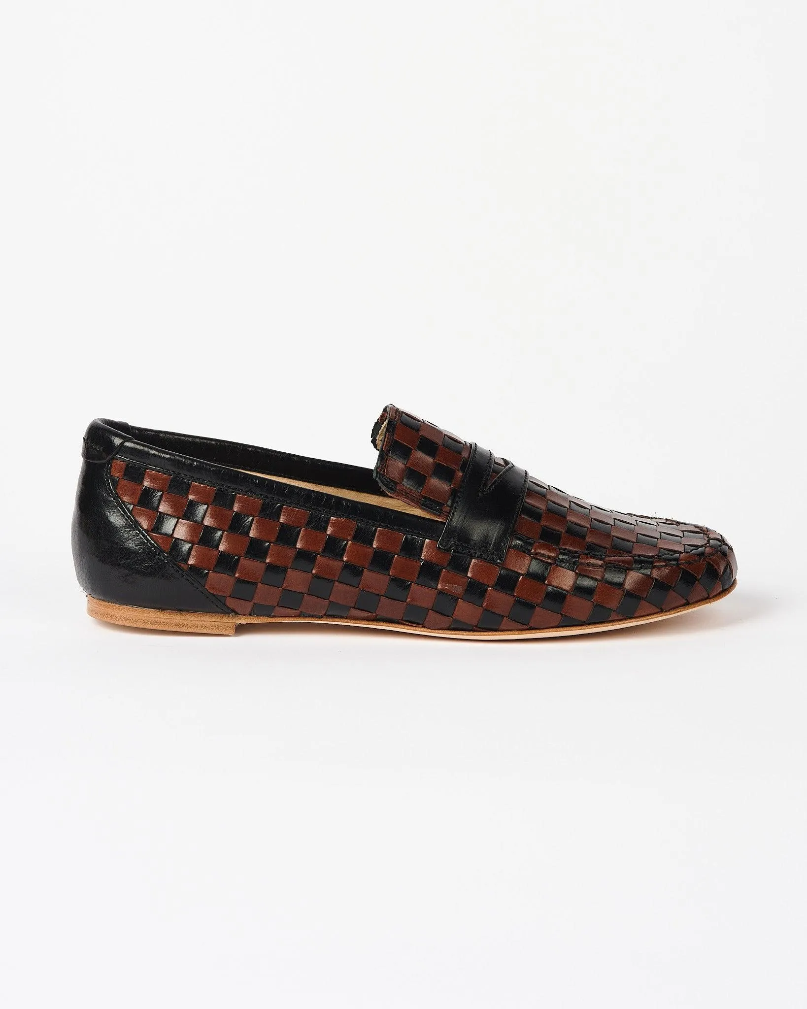 Jamie Haller x PW Woven Loafer in Black & Brown sold by Jamie Haller product image thumbnail 5