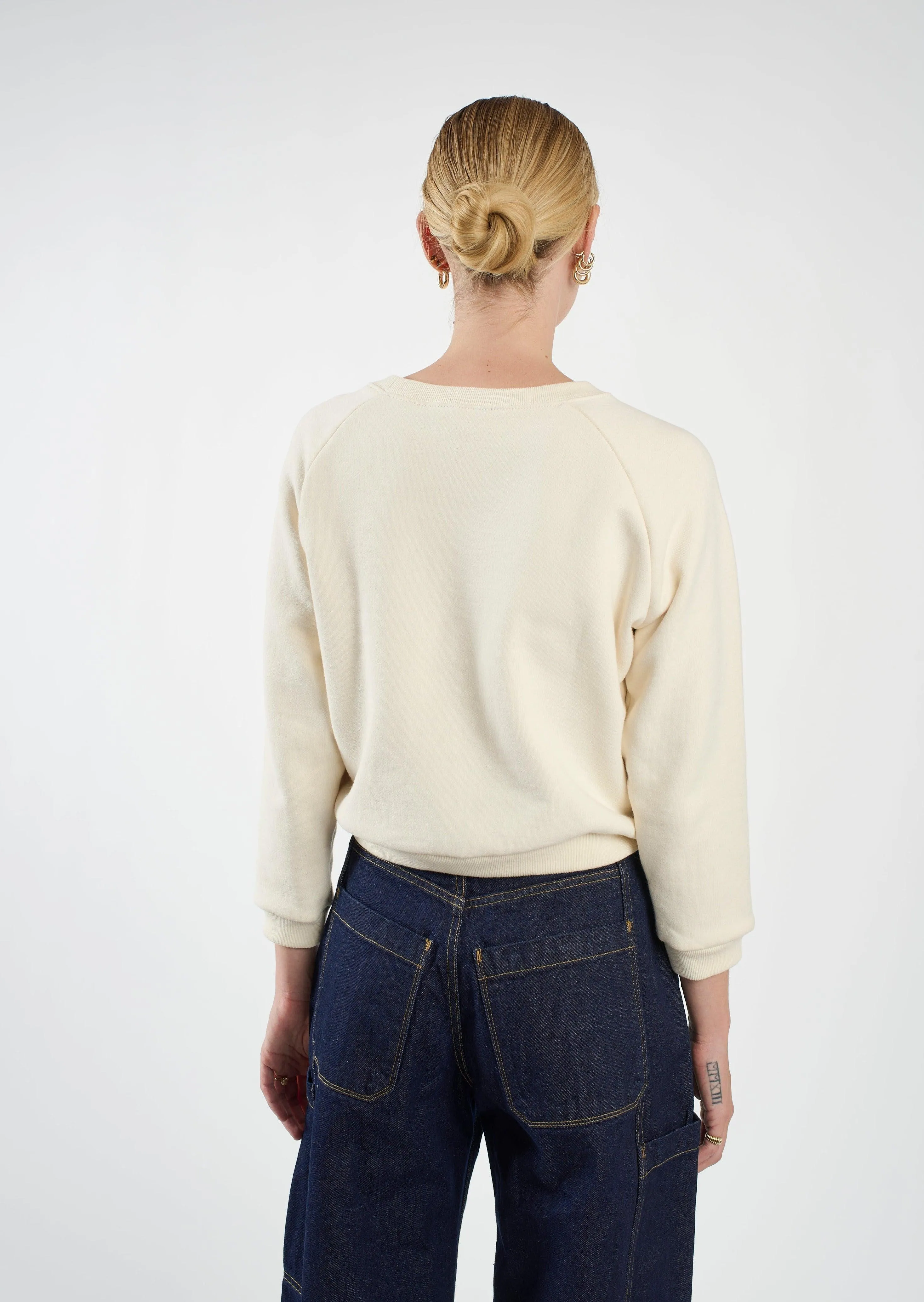 The Daily Sweatshirt in Natural White sold by Jamie Haller product image thumbnail 5