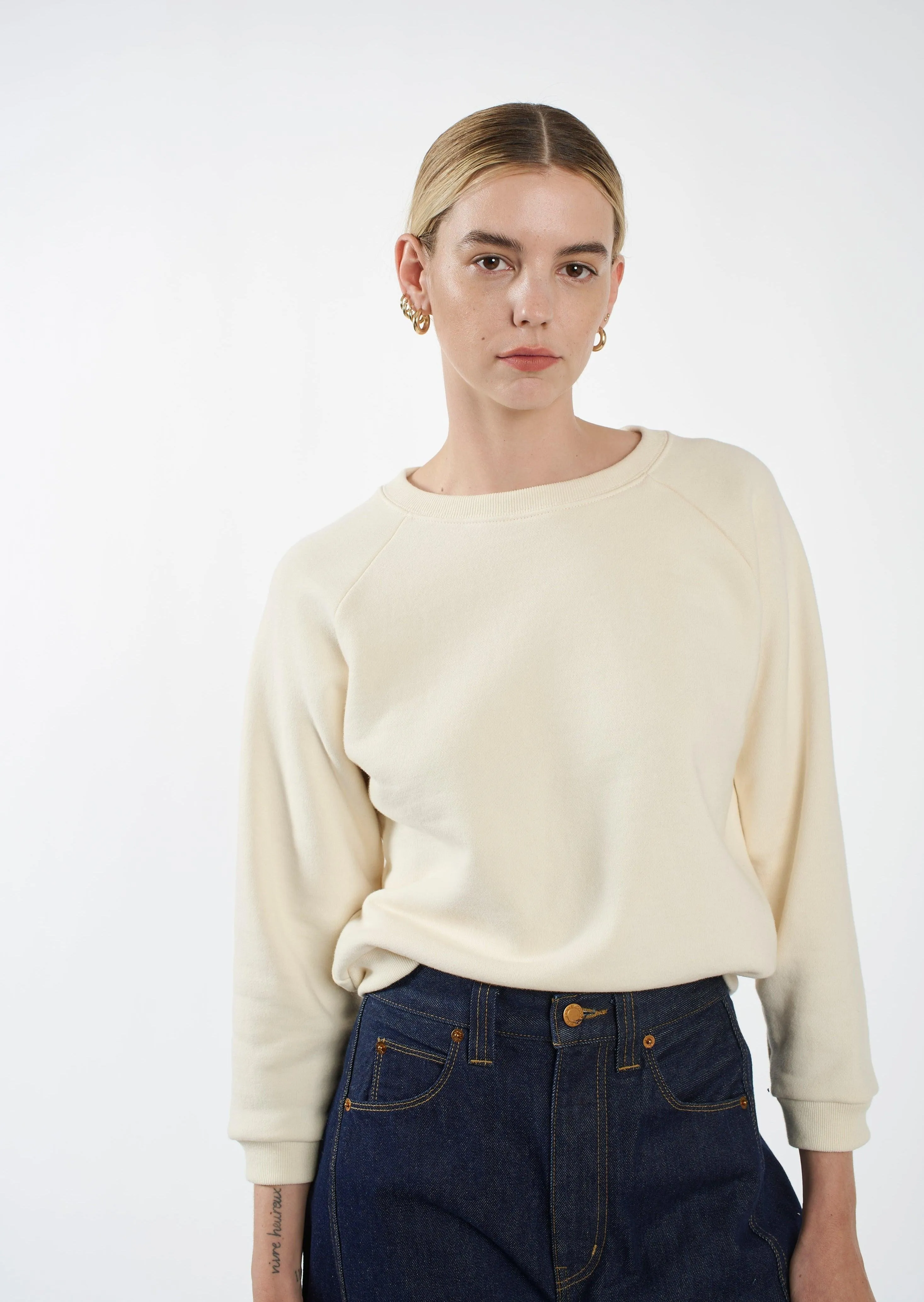 The Daily Sweatshirt in Natural White sold by Jamie Haller product image thumbnail 2