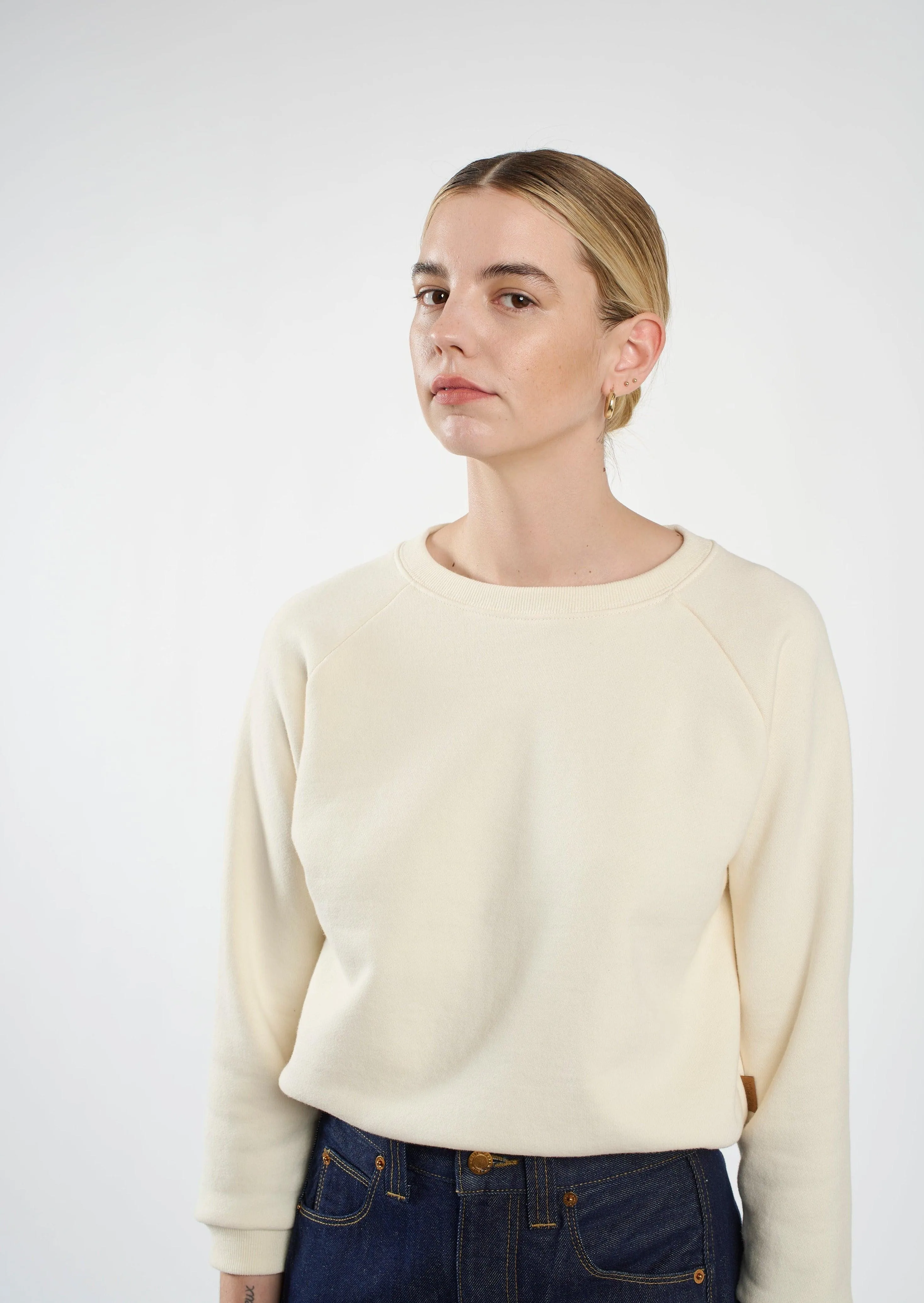 The Daily Sweatshirt in Natural White sold by Jamie Haller product image thumbnail 4