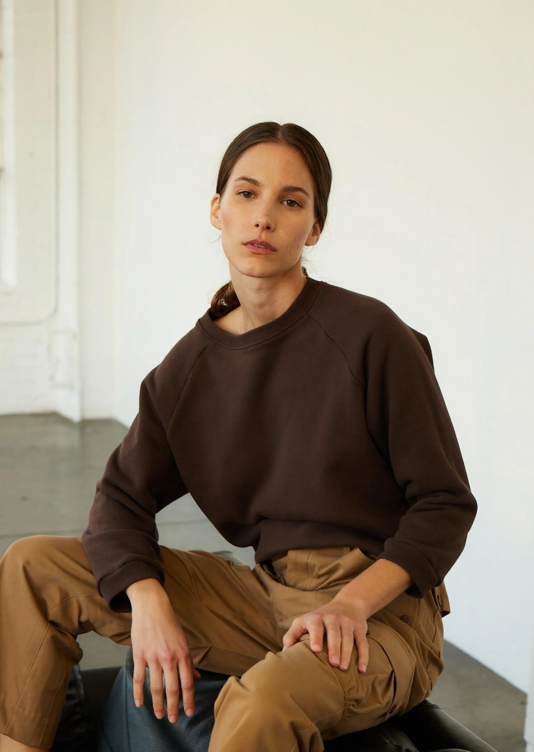 The Daily Sweatshirt in Brown sold by Jamie Haller product image thumbnail 5