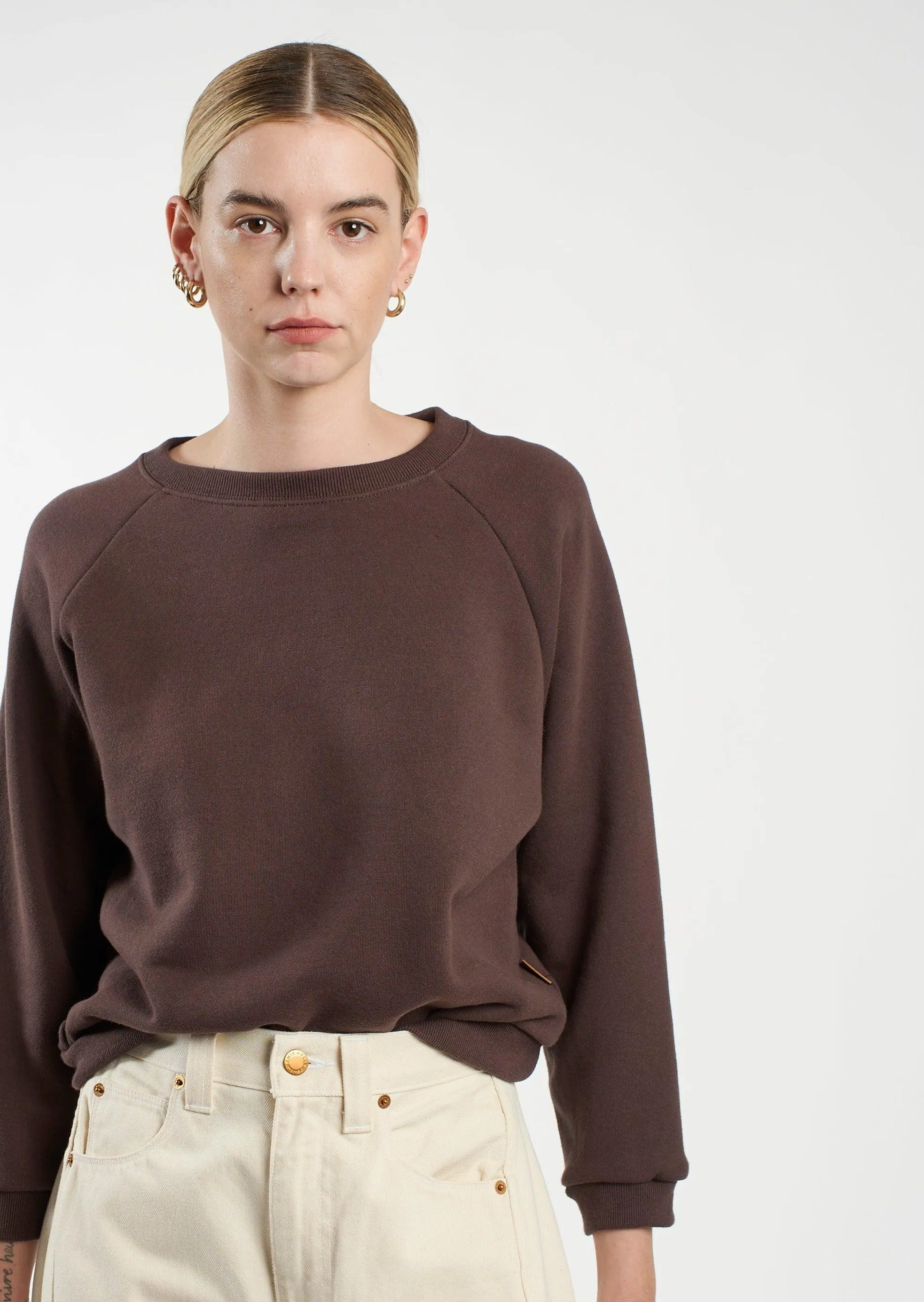 The Daily Sweatshirt in Brown sold by Jamie Haller