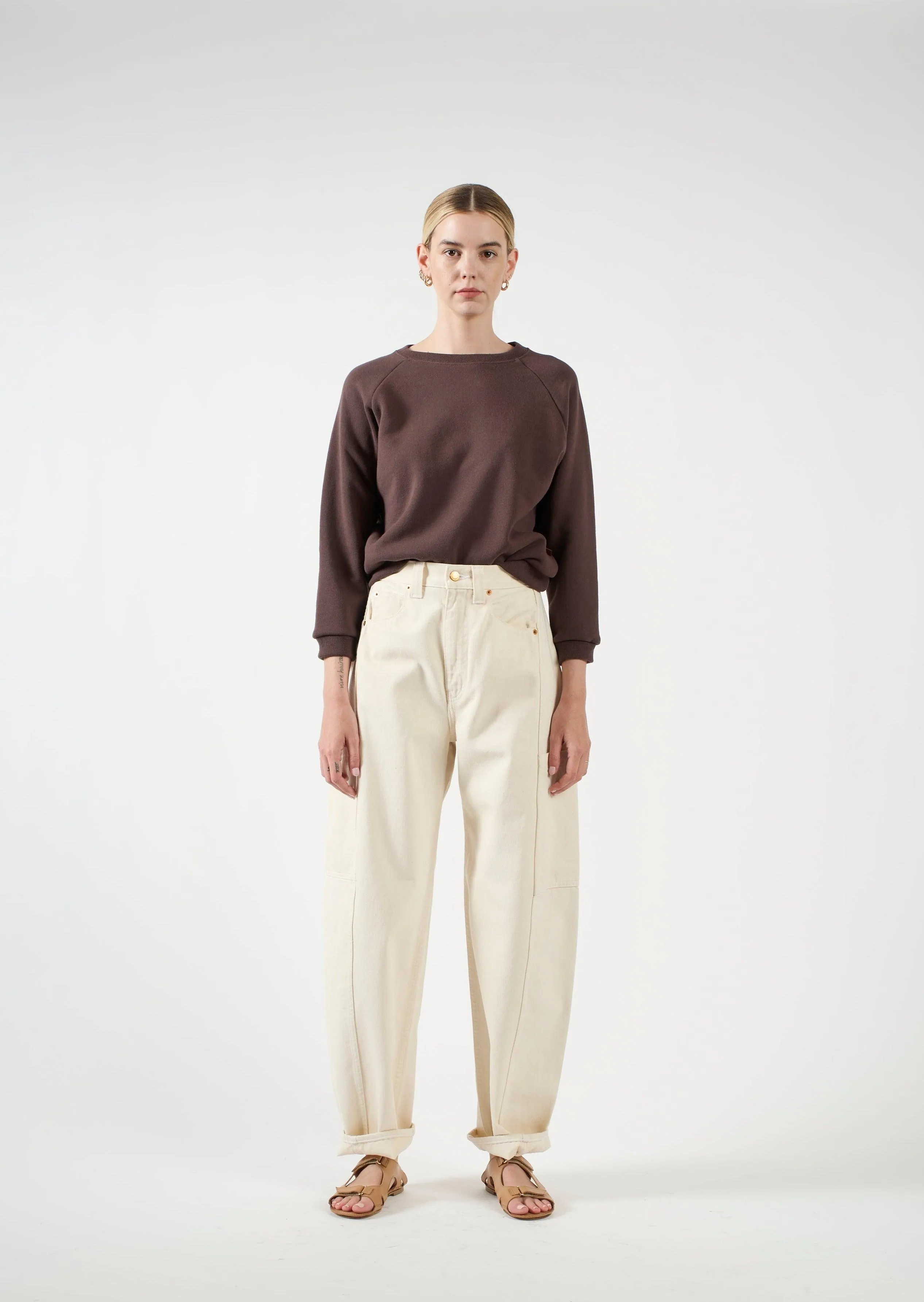 The Daily Sweatshirt in Brown sold by Jamie Haller product image thumbnail 3