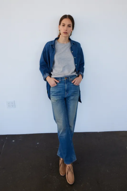 The Kenickie Jean in Distressed Indigo sold by Jamie Haller