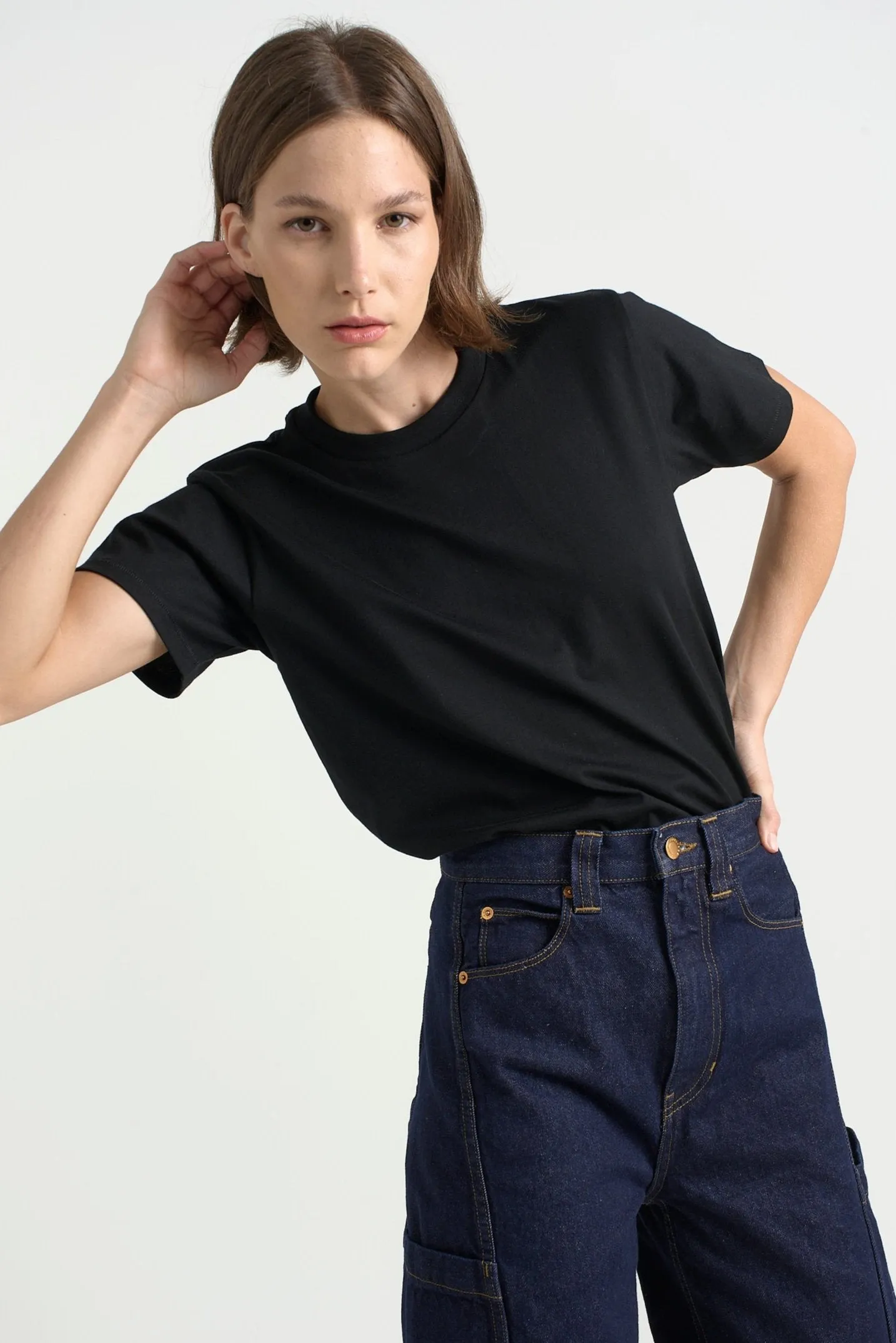 The Chameleon Tee in Black sold by Jamie Haller