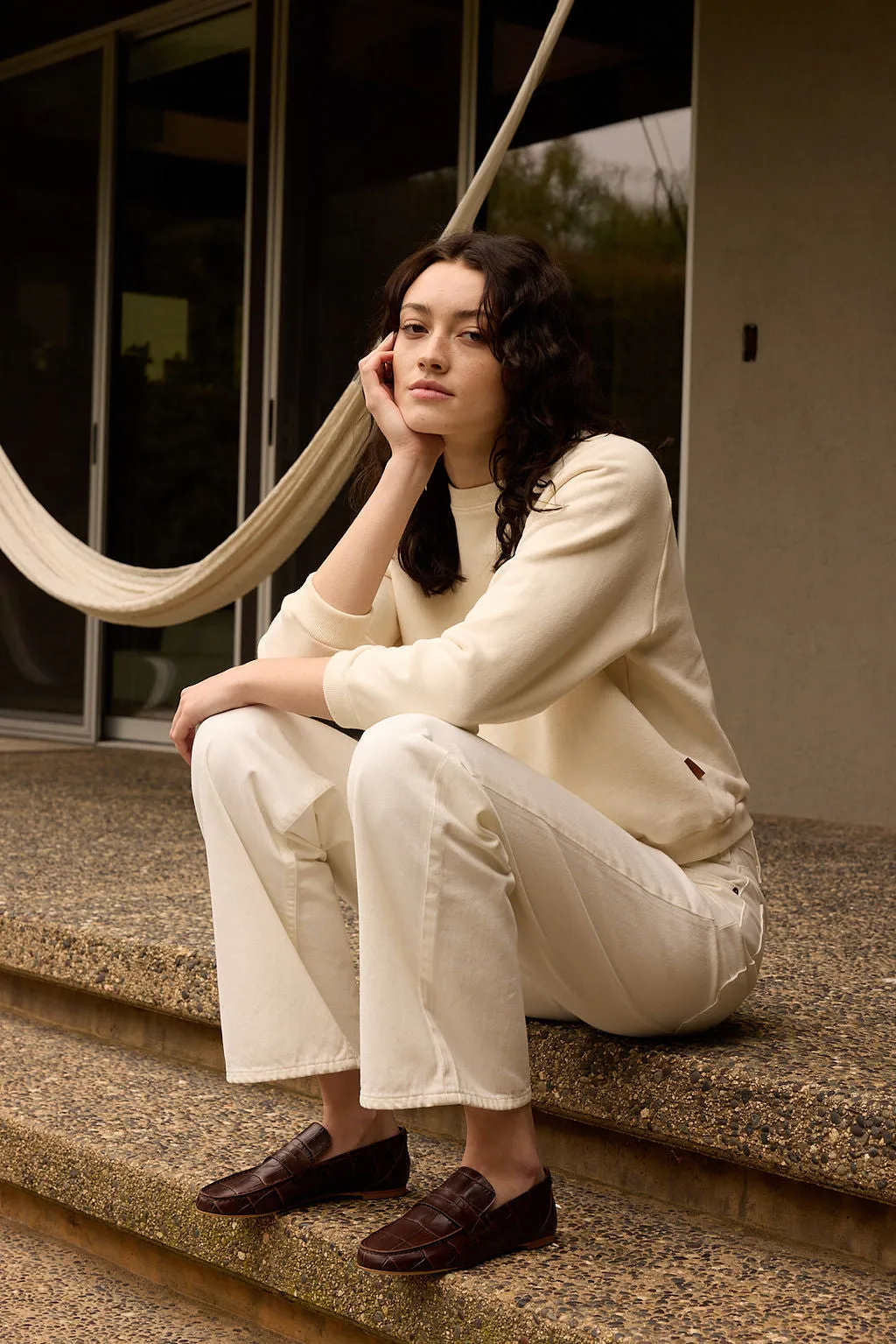 The Penny Loafer in Espresso Croc sold by Jamie Haller product image thumbnail 4