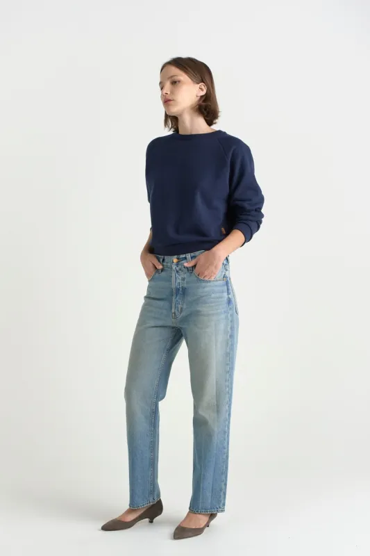 The Slouch in Worn Indigo made by Jamie Haller