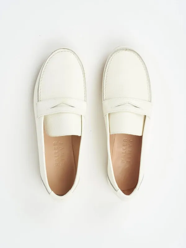 The Penny Loafer in White sold by Jamie Haller