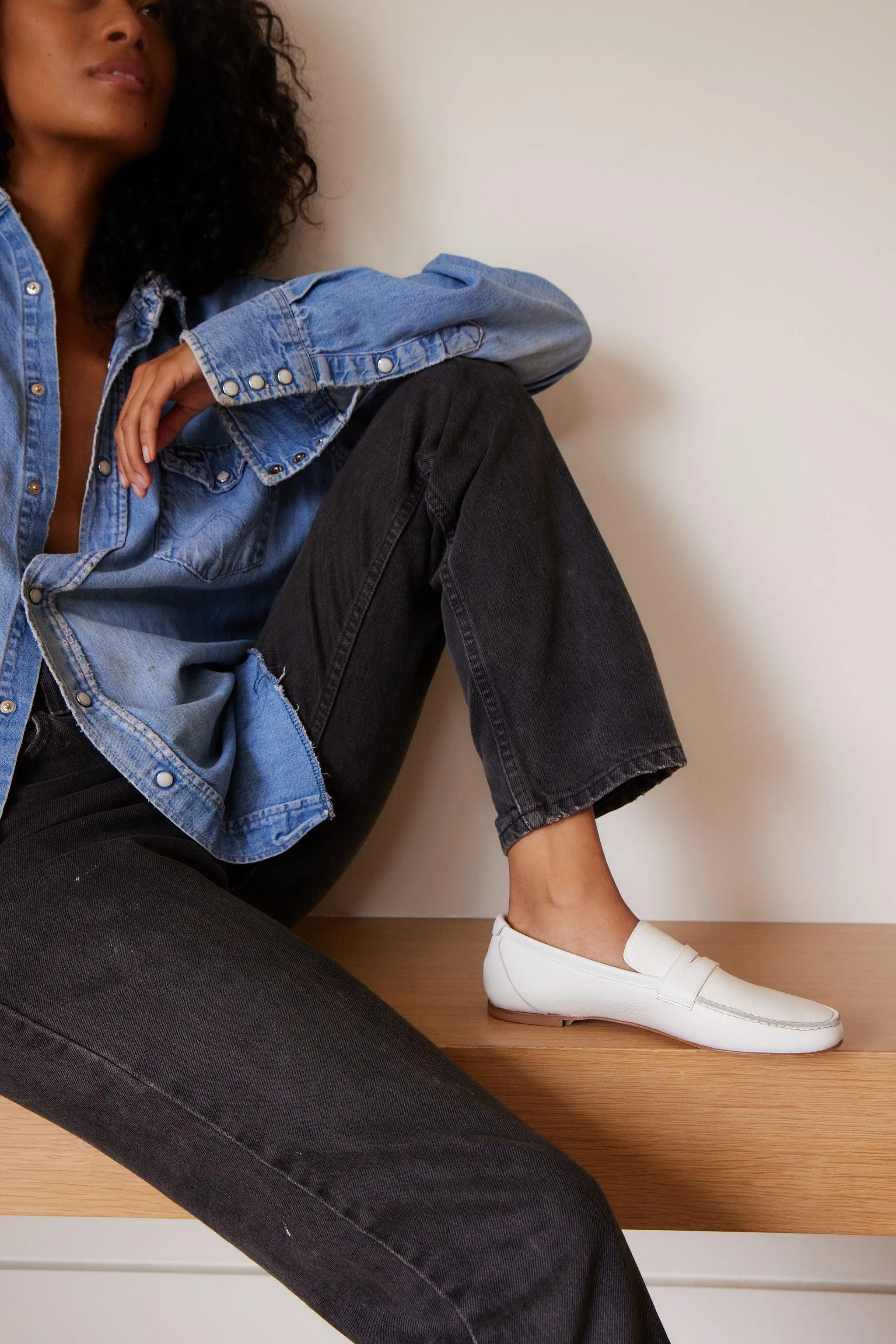 The Penny Loafer in White Natural sold by Jamie Haller product image thumbnail 5