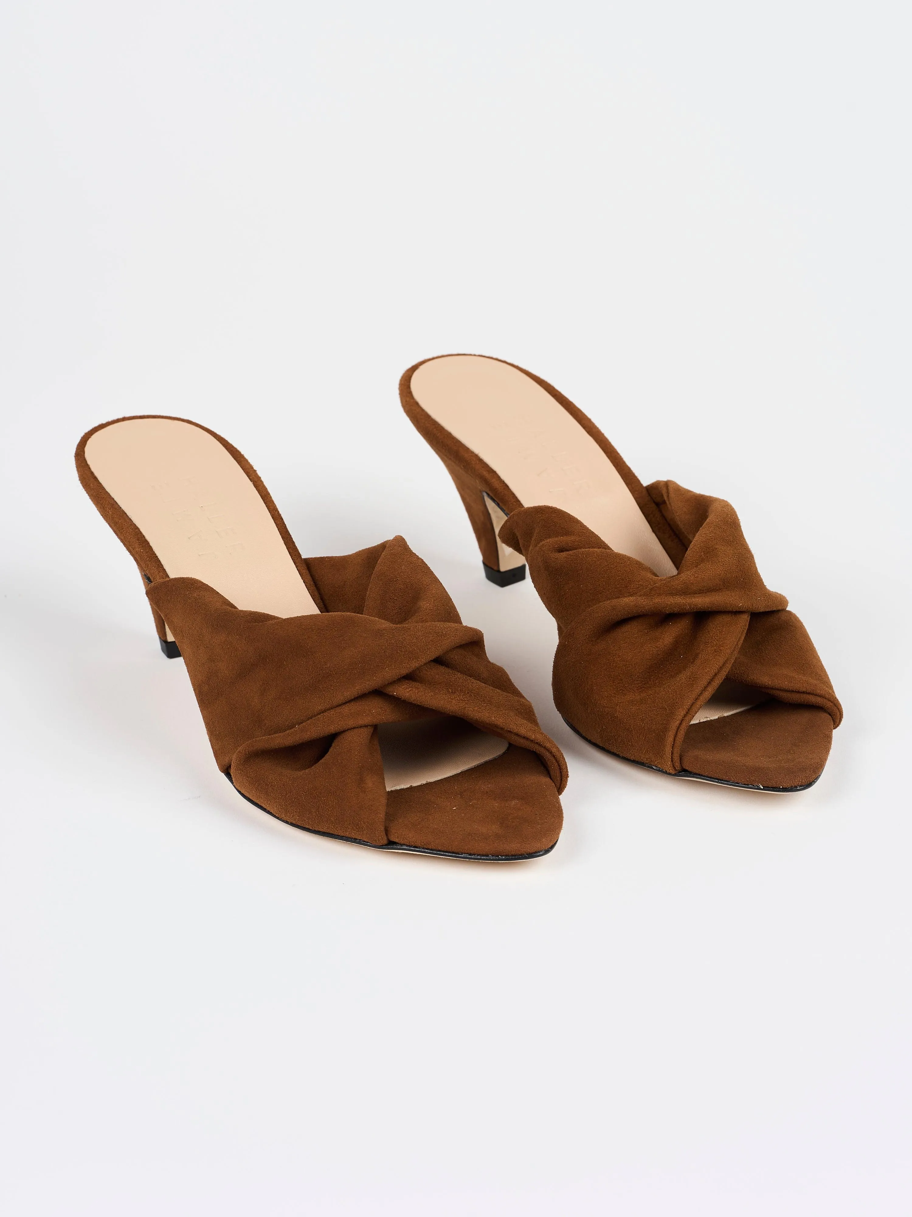 The Knot Heel in Chocolate Suede sold by Jamie Haller product image thumbnail 5
