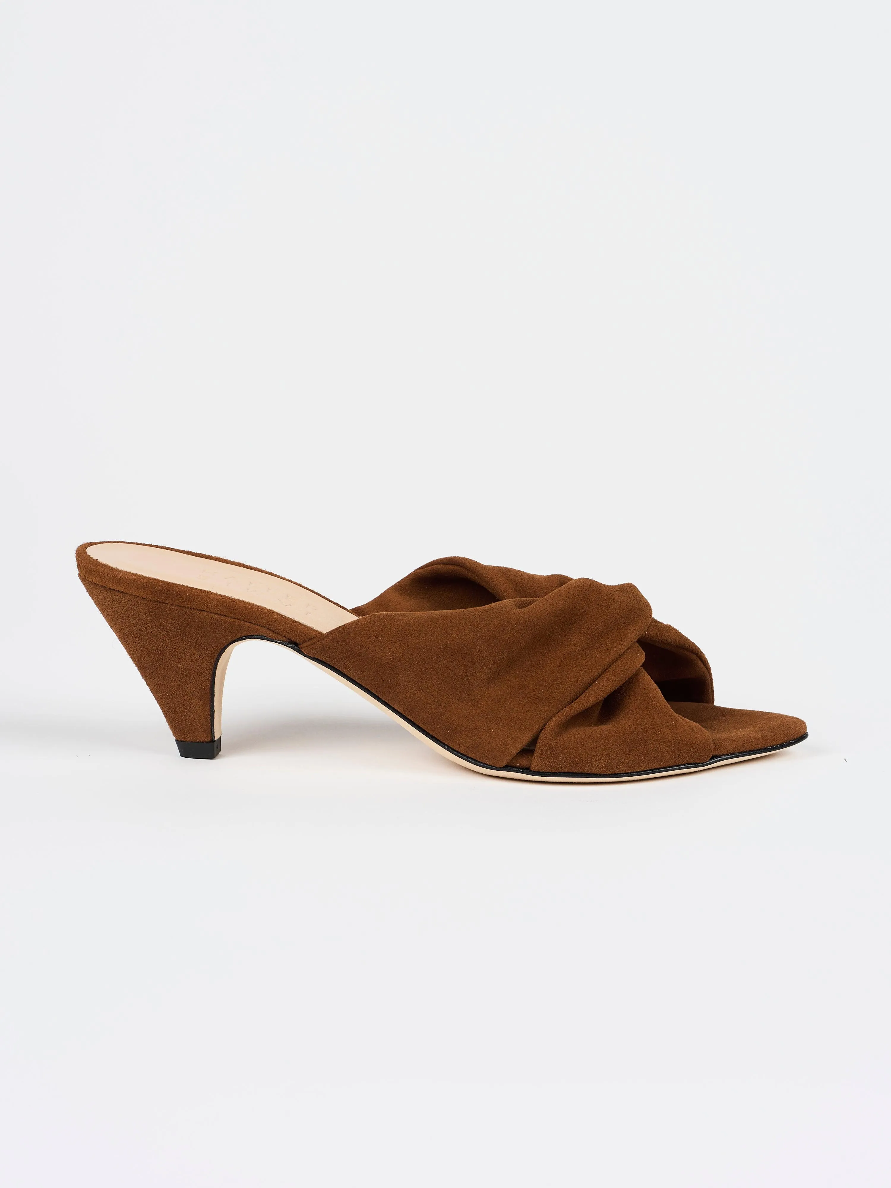 The Knot Heel in Chocolate Suede sold by Jamie Haller product image thumbnail 4