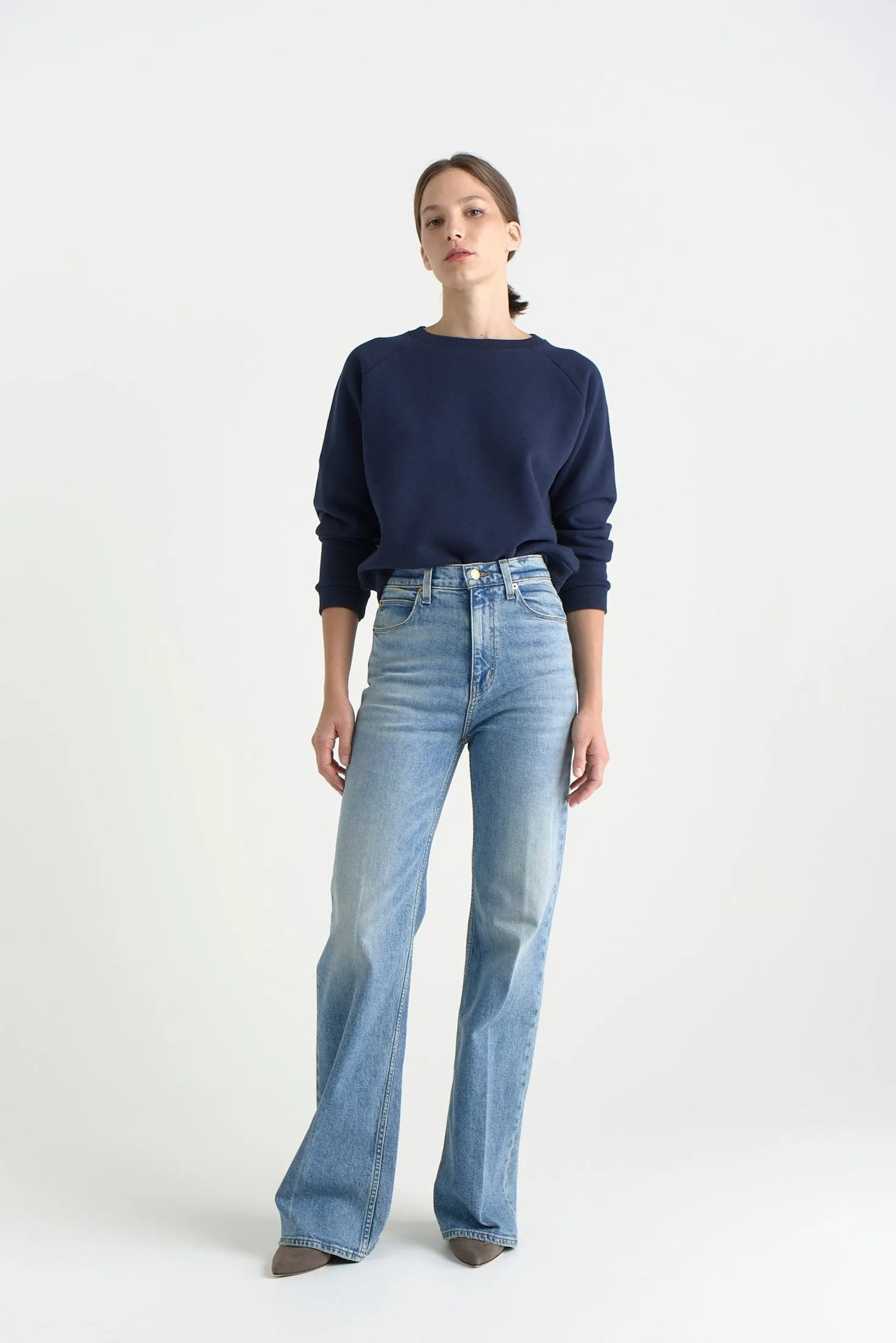 The Crease Jean in Worn Indigo sold by Jamie Haller product image thumbnail 4