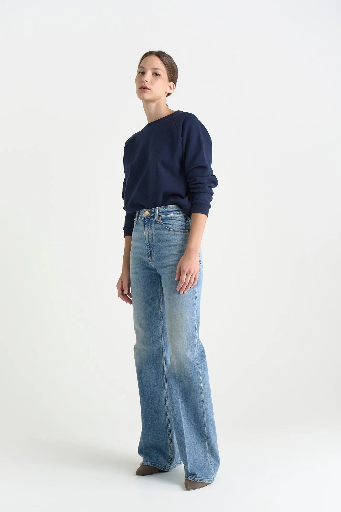 The Crease Jean in Worn Indigo sold by Jamie Haller product image thumbnail 5