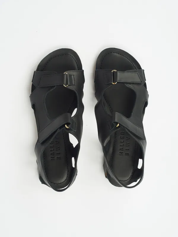 The Walking Sandal in Black sold by Jamie Haller