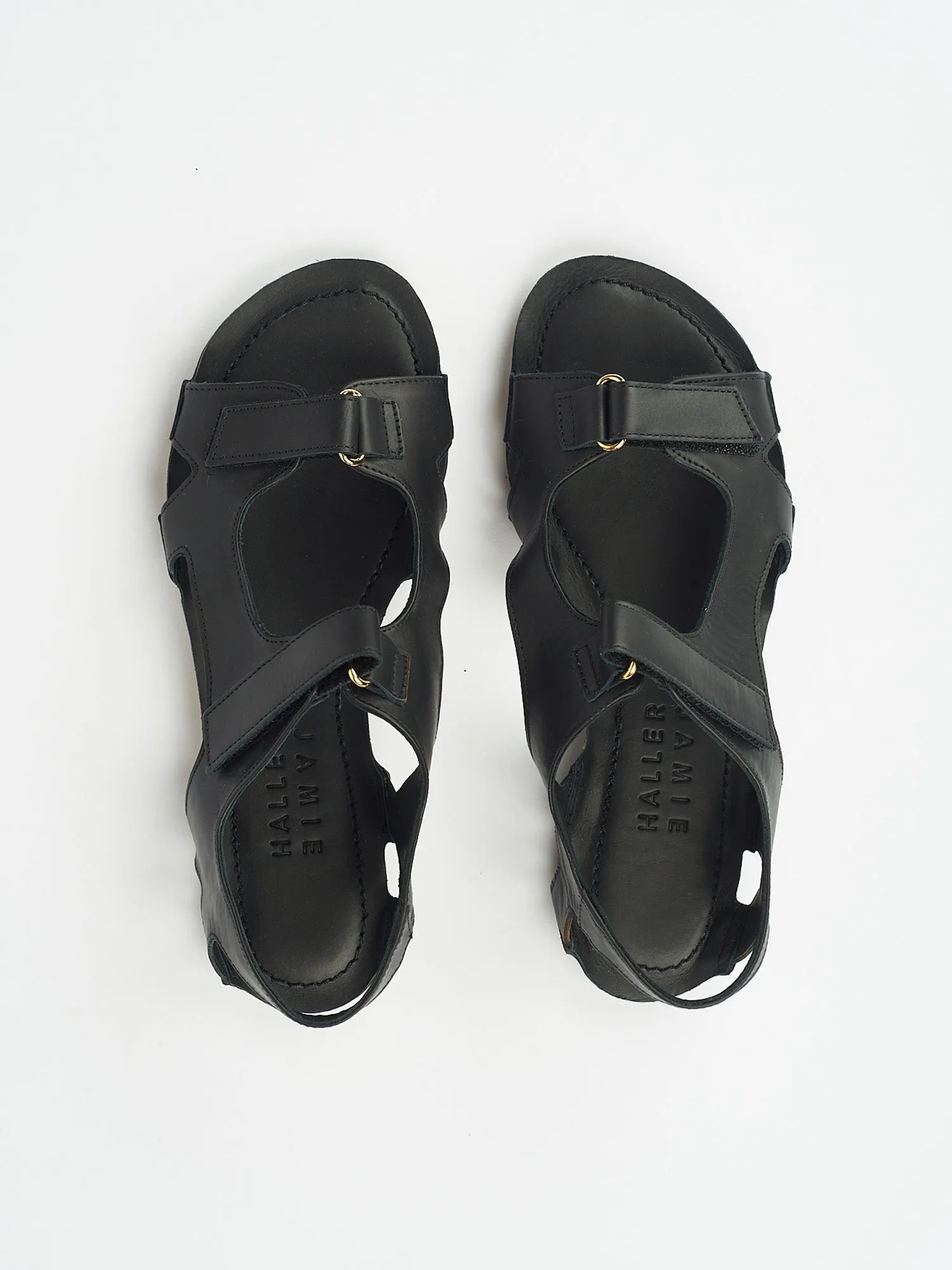 The Walking Sandal in Black sold by Jamie Haller