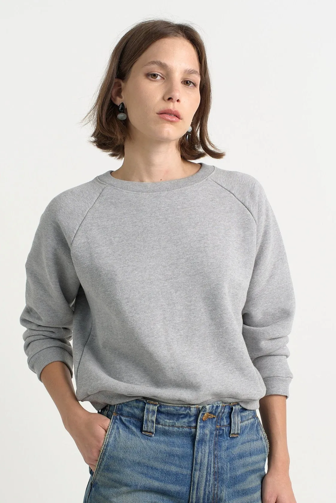 The Daily Sweatshirt in Heather Grey sold by Jamie Haller product image thumbnail 3