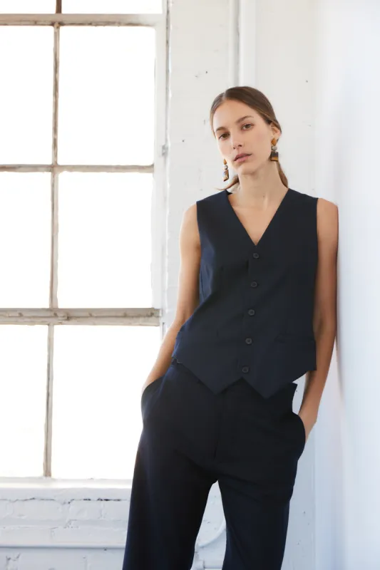 The Waistcoat in Dark Navy sold by Jamie Haller