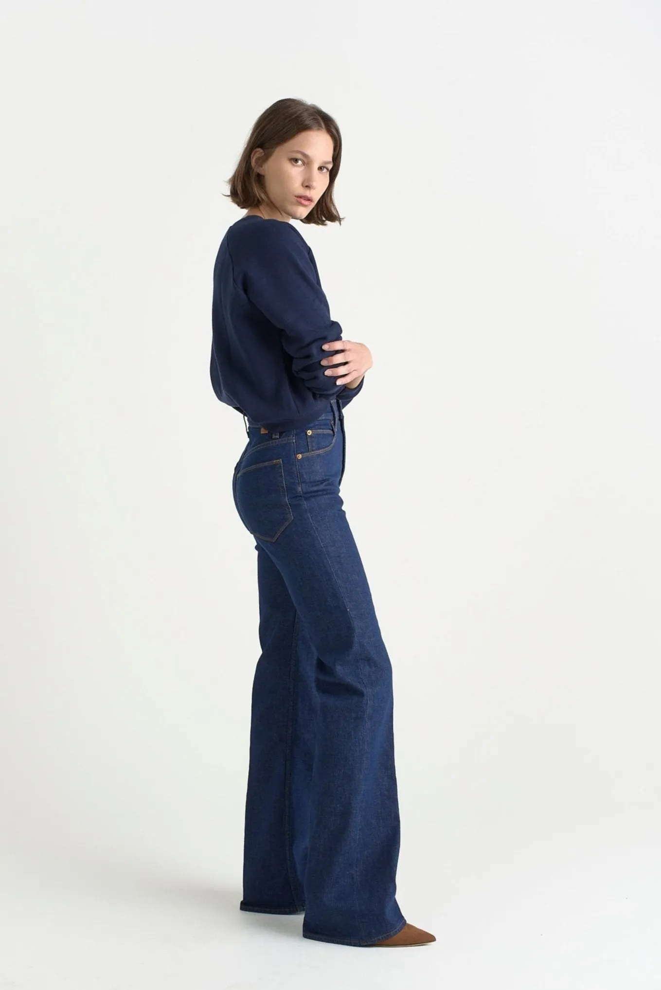 The Crease Jean in Raw Rinse sold by Jamie Haller product image thumbnail 4
