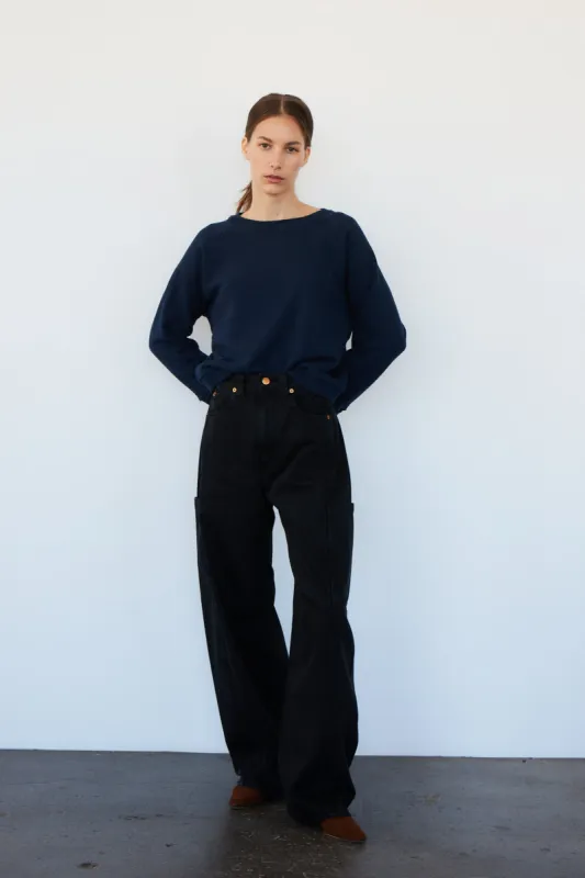 The Baggy Painter in Washed Black made by Jamie Haller