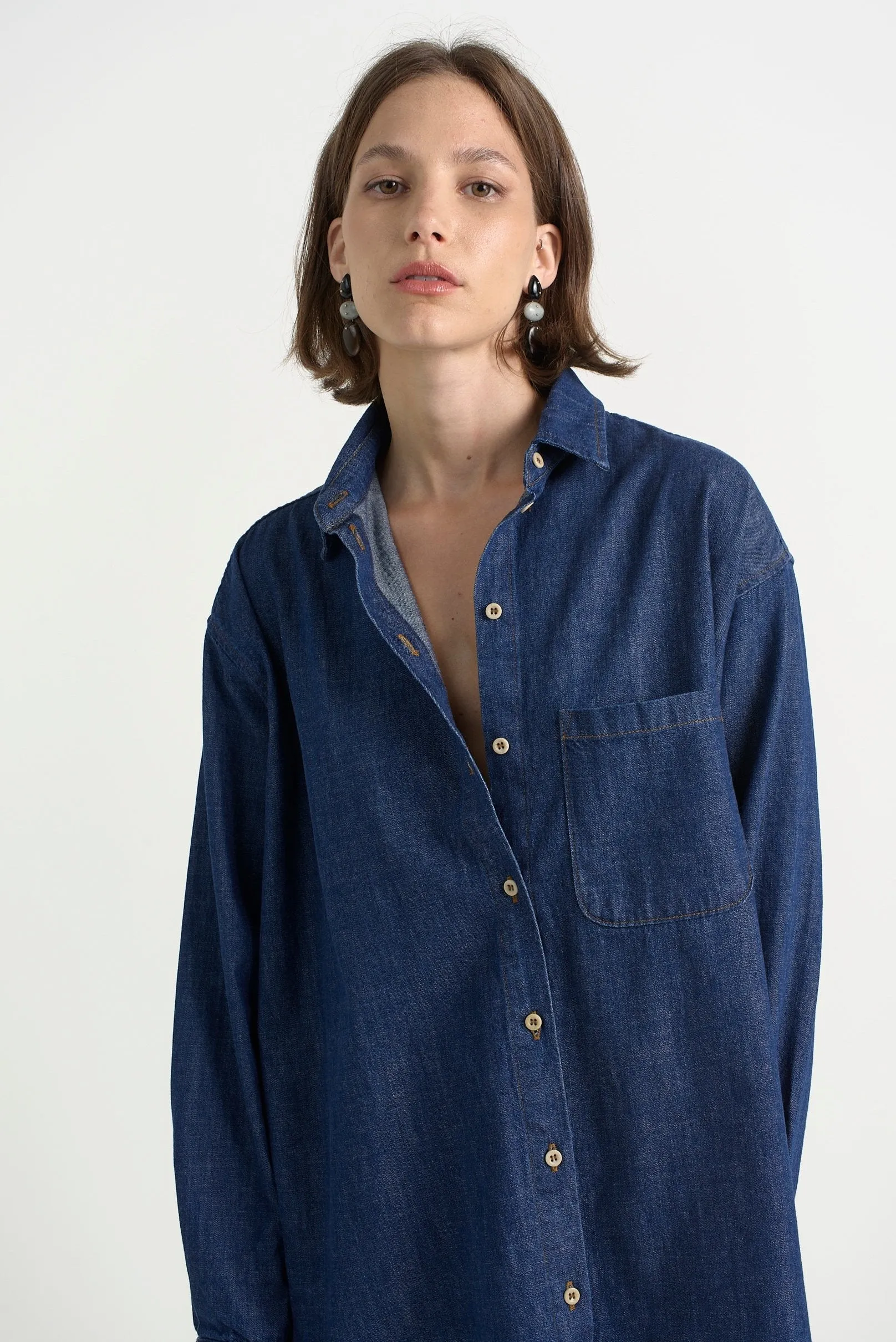 The Essential Shirt in Raw Rinse sold by Jamie Haller product image thumbnail 4