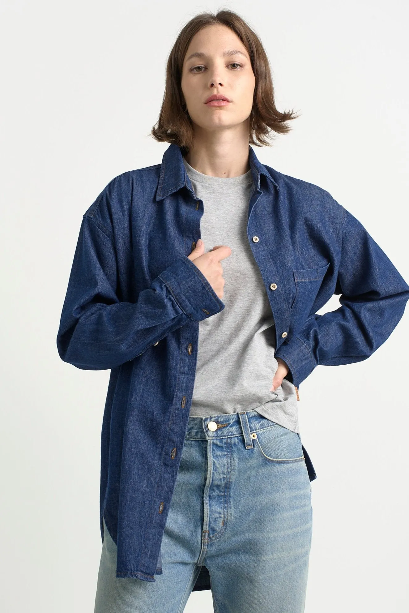 The Essential Shirt in Raw Rinse sold by Jamie Haller product image thumbnail 2