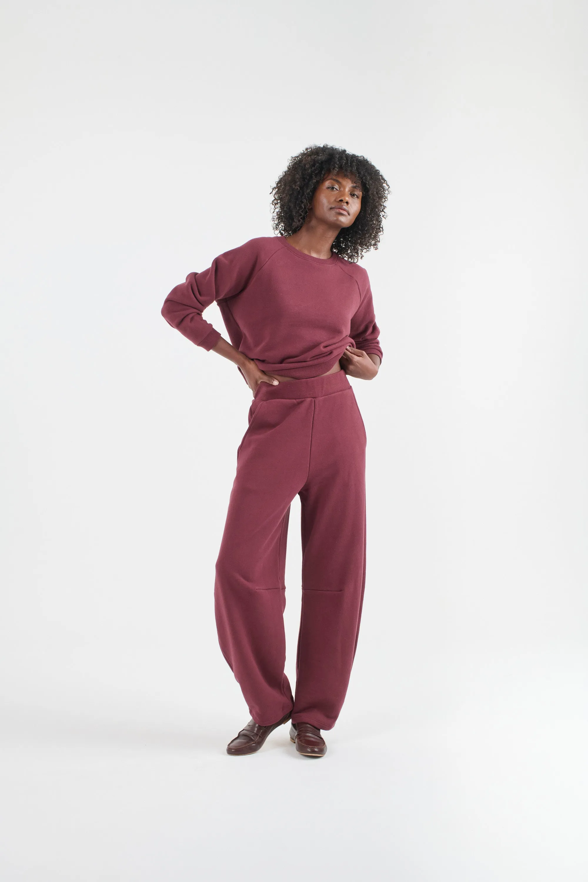 The Daily Sweatshirt in Cherry Cola sold by Jamie Haller product image thumbnail 5