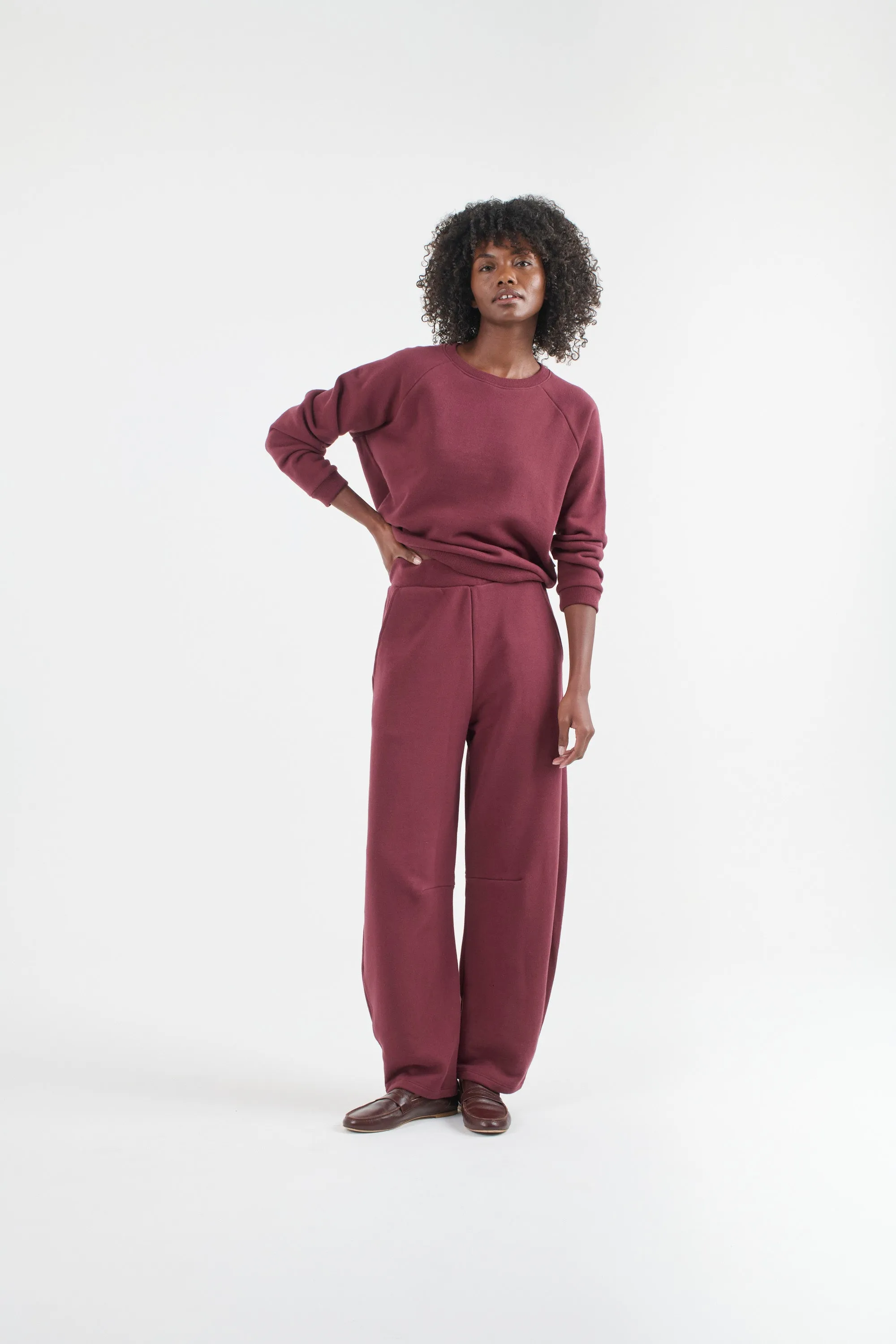 The Daily Sweatshirt in Cherry Cola sold by Jamie Haller product image thumbnail 4