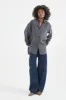 The Essential Silk Blouse in Dark Grey sold by Jamie Haller
