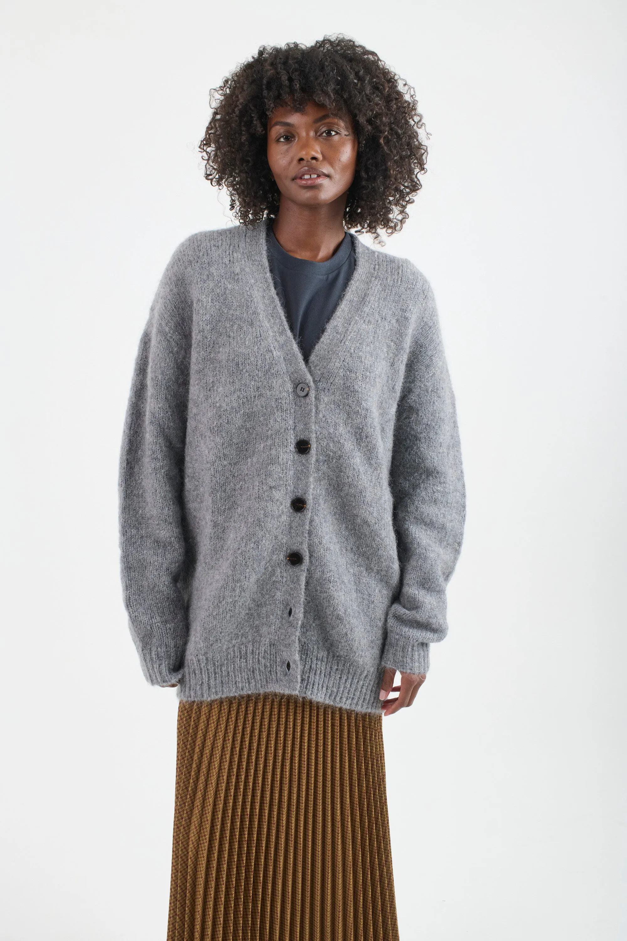 The Oversized Cardigan in Heather sold by Jamie Haller product image thumbnail 2