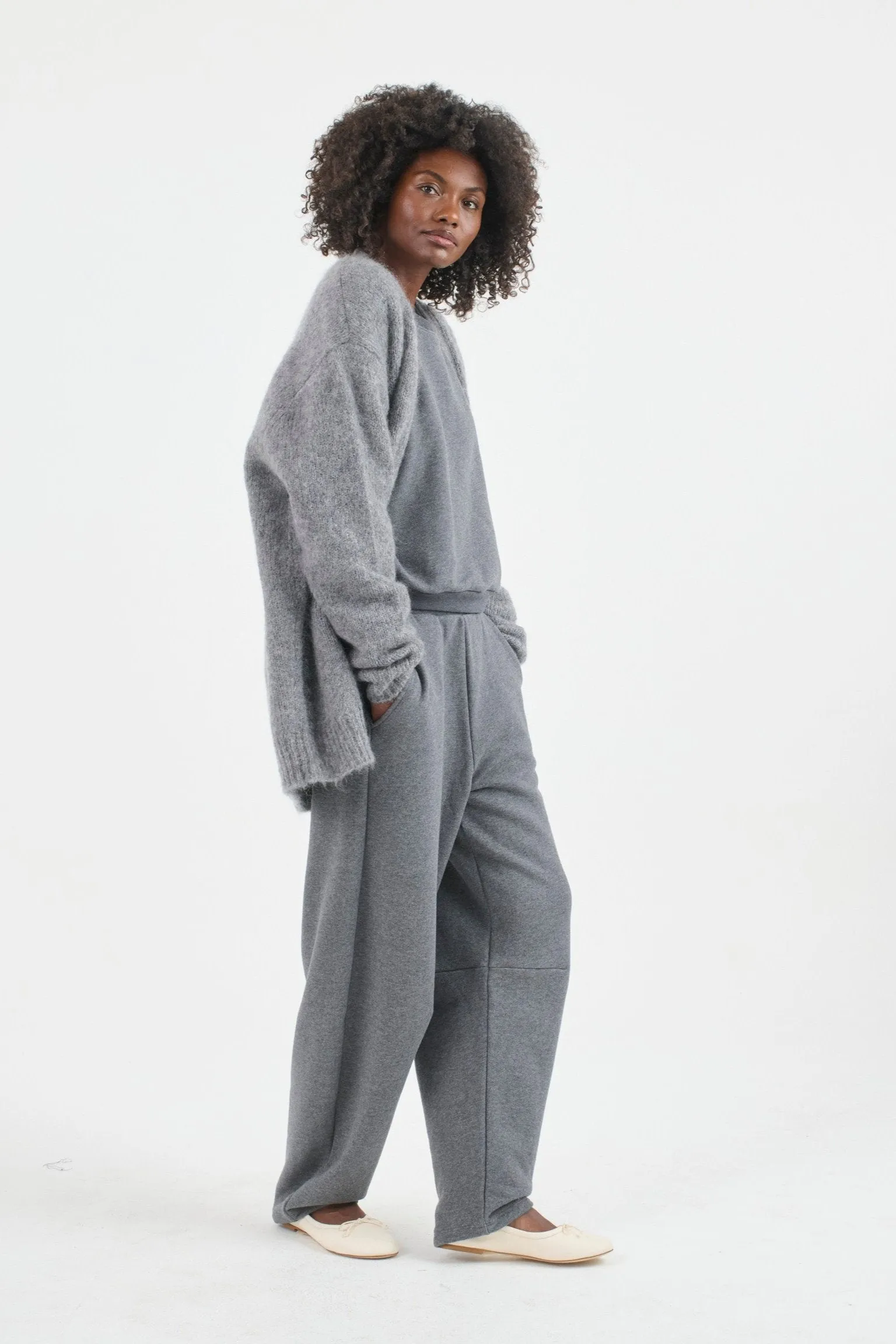 The Oversized Cardigan in Heather sold by Jamie Haller product image thumbnail 3