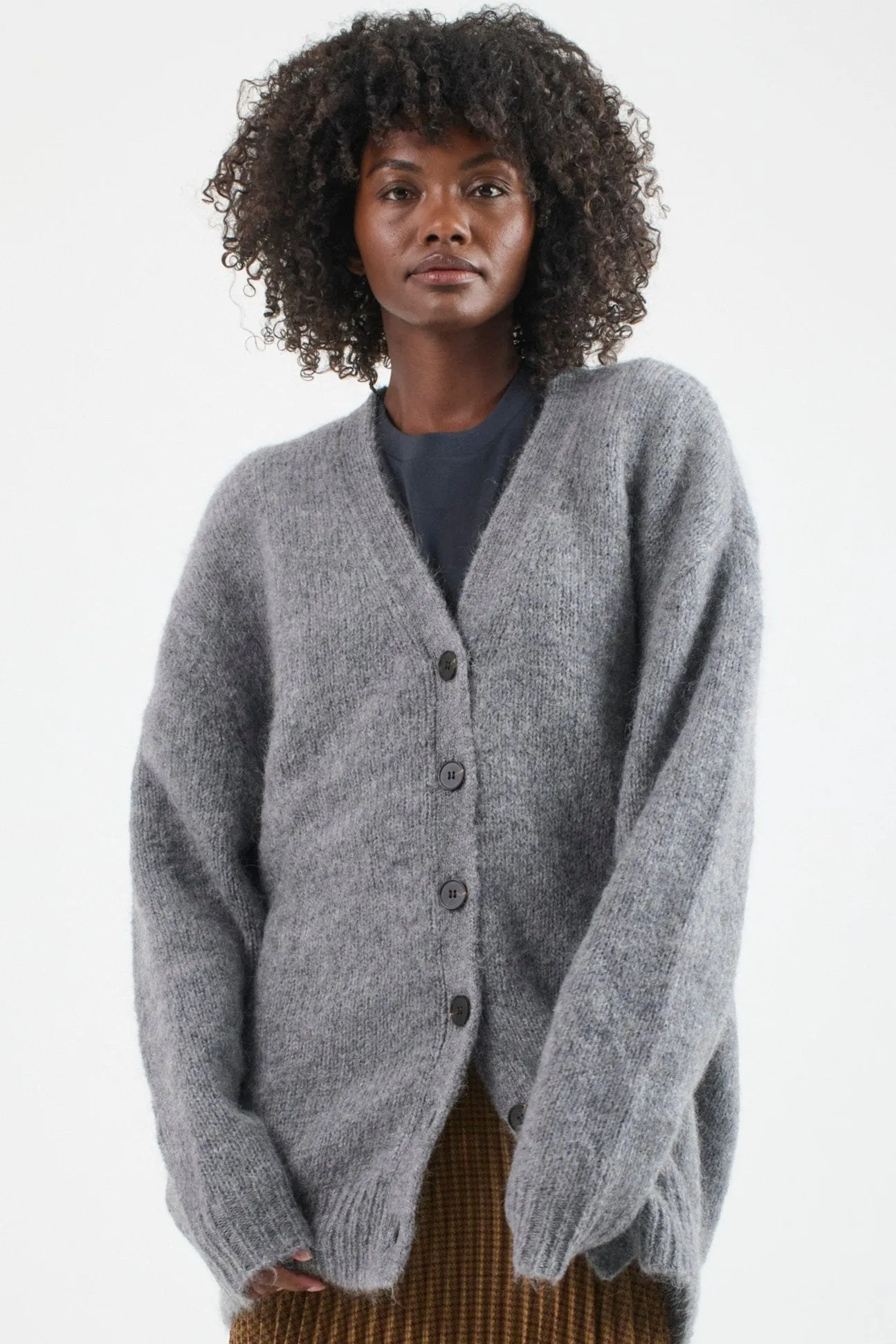 The Oversized Cardigan in Heather sold by Jamie Haller product image thumbnail 5