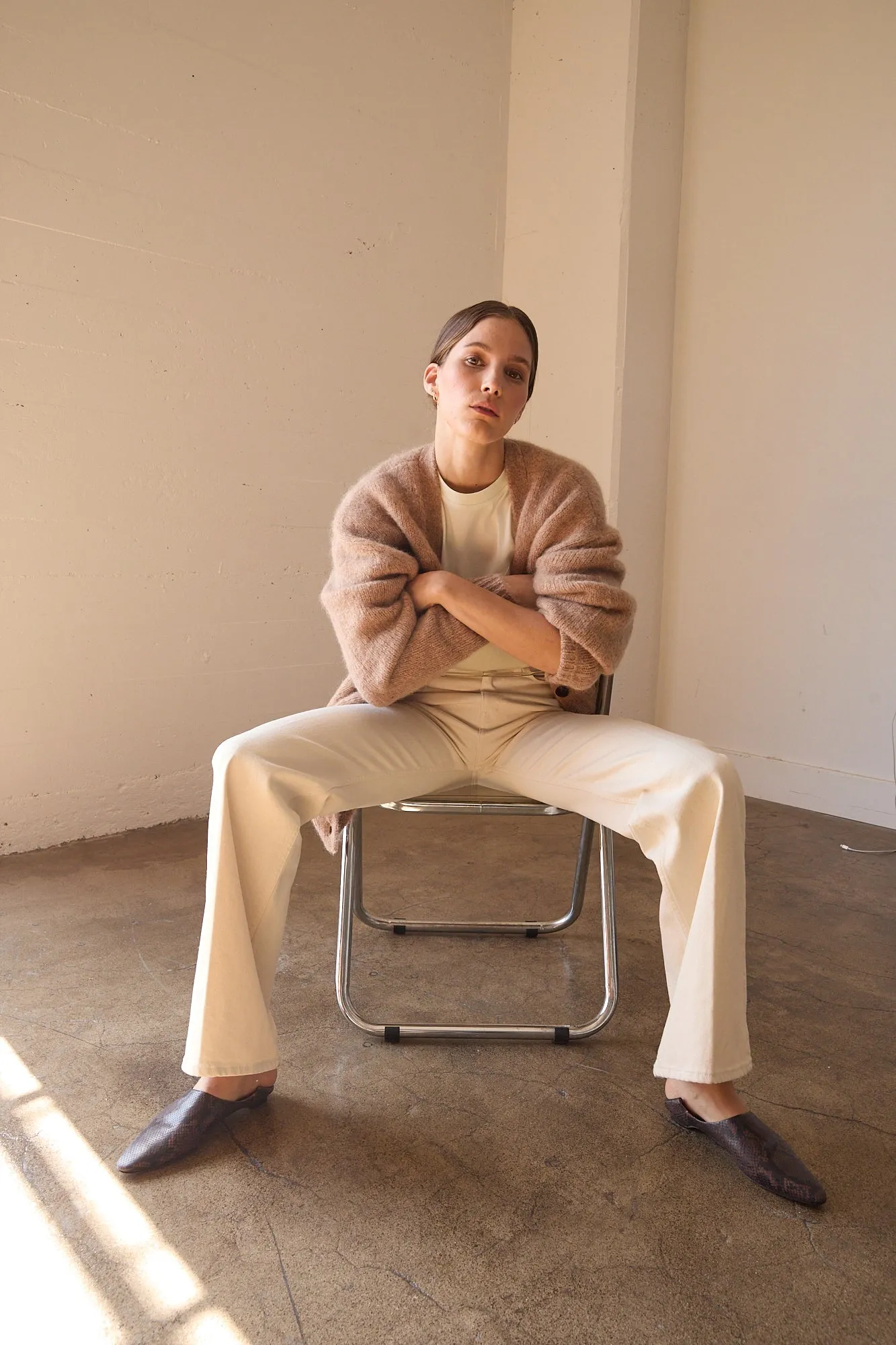 The Oversized Cardigan in Camel sold by Jamie Haller product image thumbnail 4