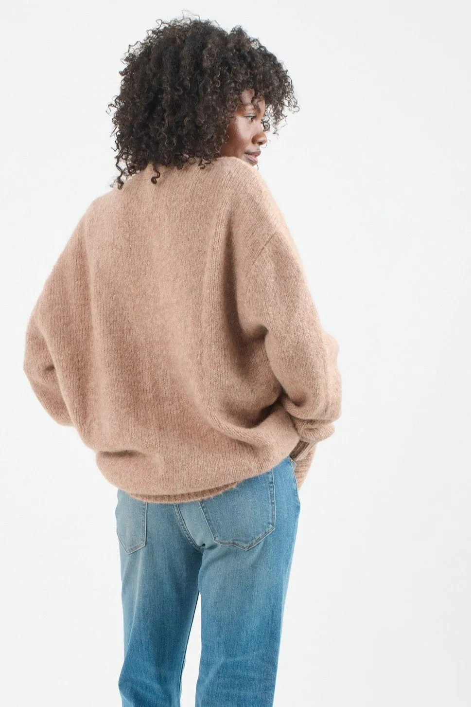 The Oversized Cardigan in Camel sold by Jamie Haller product image thumbnail 5