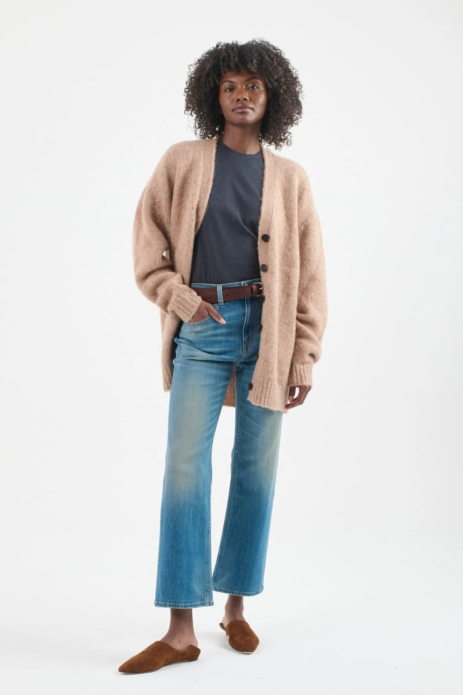 The Oversized Cardigan in Camel sold by Jamie Haller product image thumbnail 2